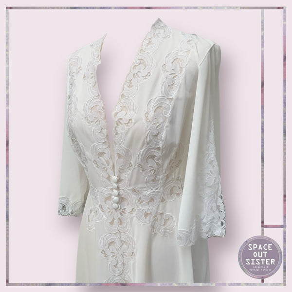 Vintage Short White Negligee