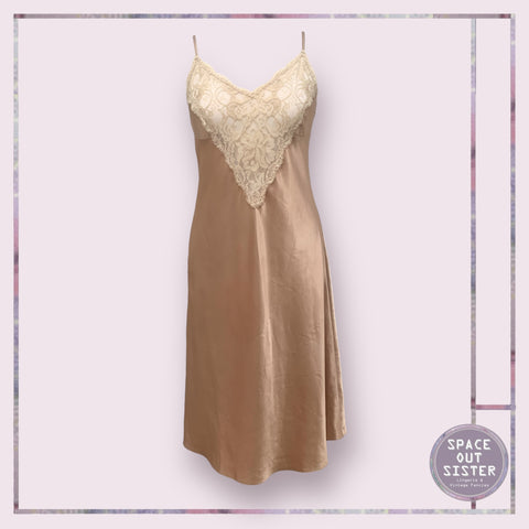 Vintage Caramel Slip Dress