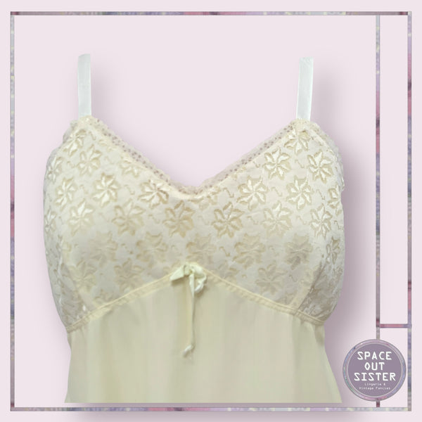 Circa 1960s Vintage Lemon Mini Slip