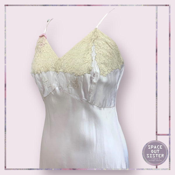 Vintage Lilac Rayon Slip