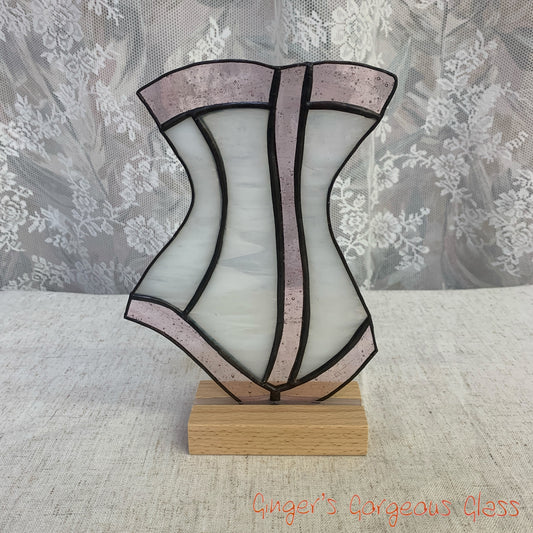 Iridescent Corset by Ginger's Gorgeous Glass