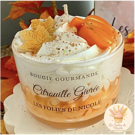 New Frosted Pumpkin Candle by Les Folies de Nicole