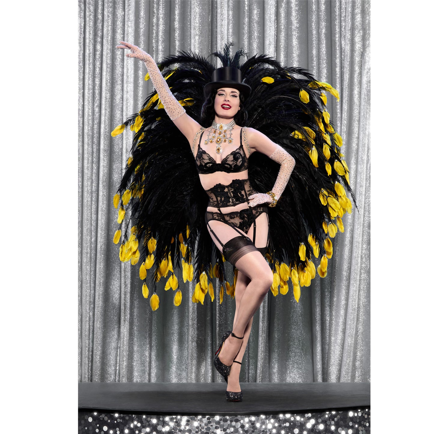 New Velveteese Plunge Bra by Dita Von Teese Lingerie