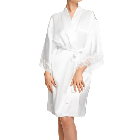 New Scarlett Ivory Silk Kimono by Sainted Sisters