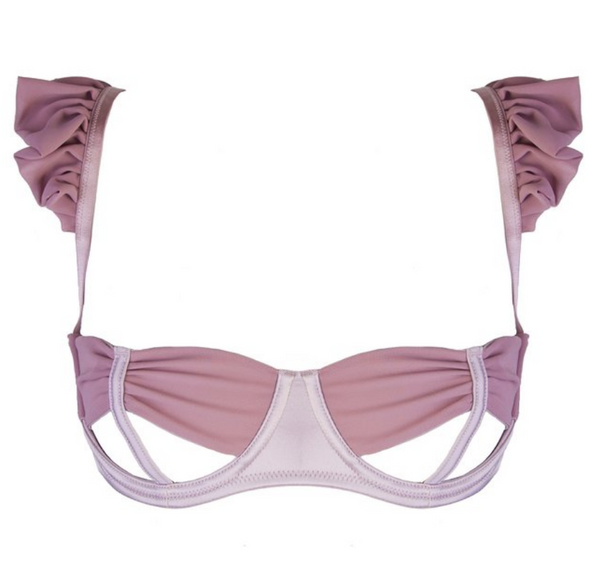 New Lana Heather Satin Bow Bra 30DD-36G