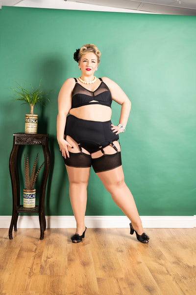 Contrast Glamour Seamed Stockings by What Katie Did