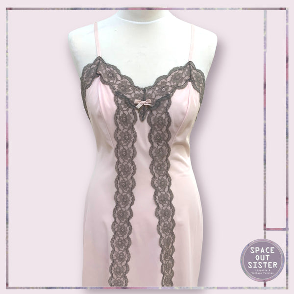 Vintage Pink & Grey Slip