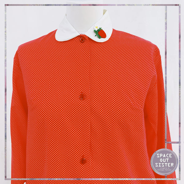 1960s Vintage Cotton Strawberry Fields Nightshirt