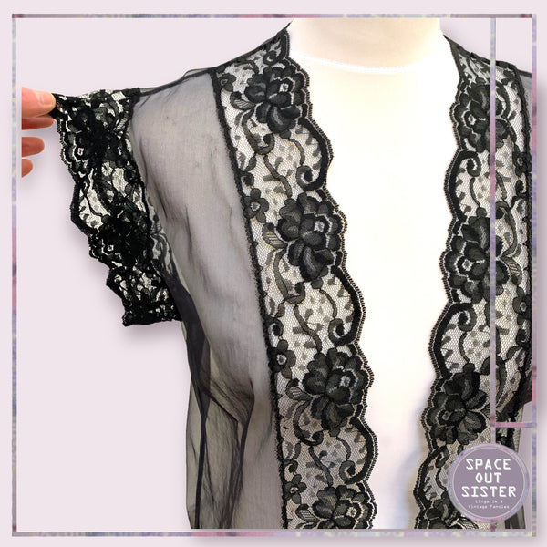 Midnight Hour Sheer Bed Jacket