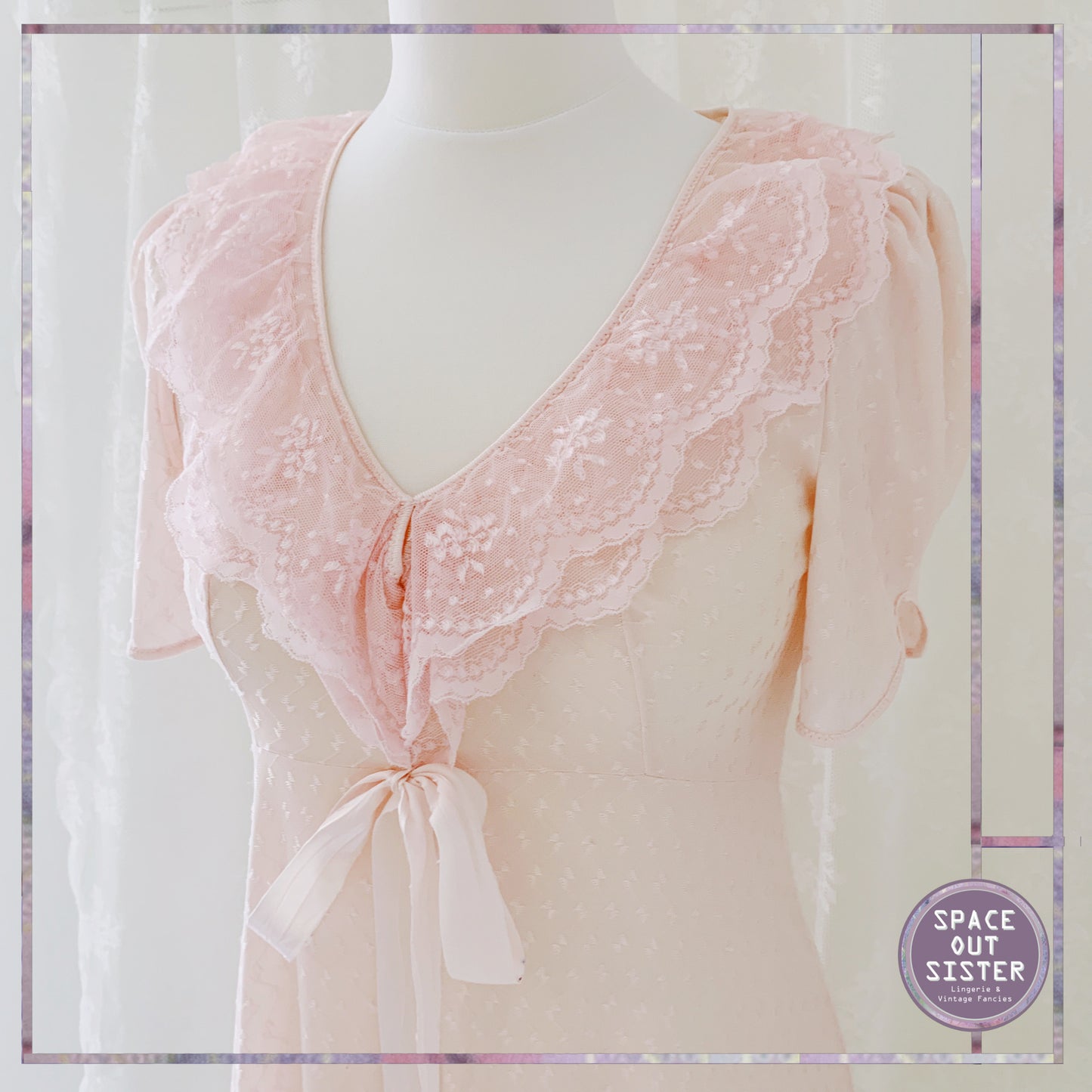 Vintage Rose Petal Nightgown