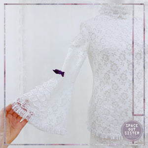 1960s Lace White Pyjama Set