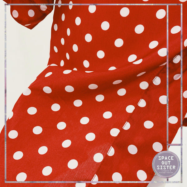 Red Polka Dot Short Robe