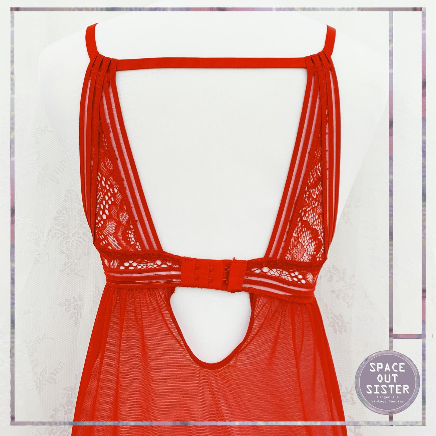 1990s Racer Back Short Nightdress