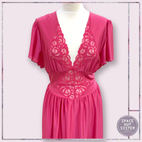 Vintage Magenta Nightdress