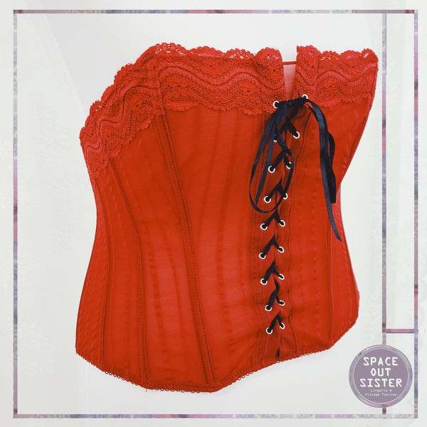 1990s Red Corset