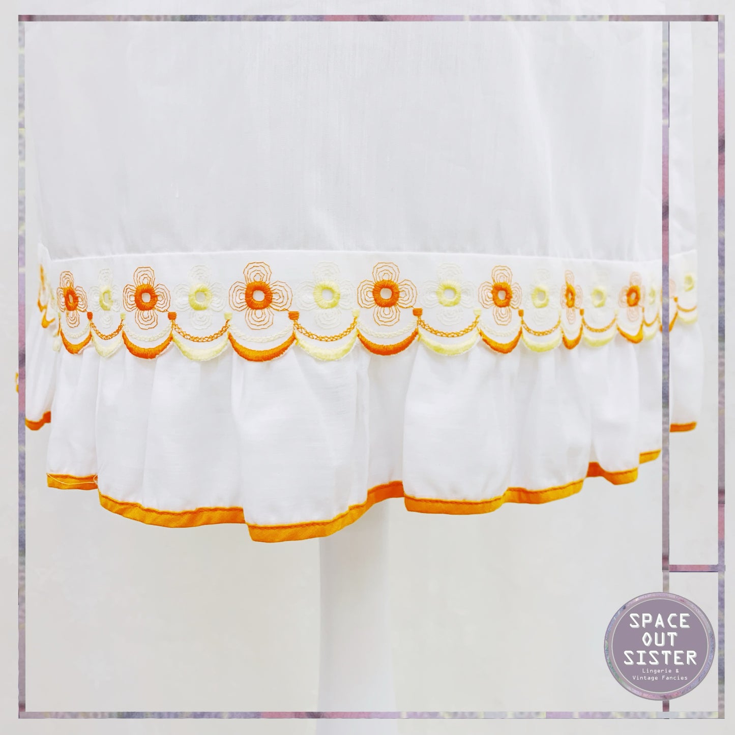 Vintage Solfin Scalloped Nightdress