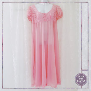 Vintage Florbell Bubblegum Pink with Diamanté Nightdress