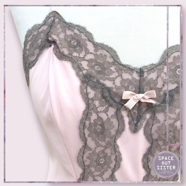 Vintage Pink & Grey Slip