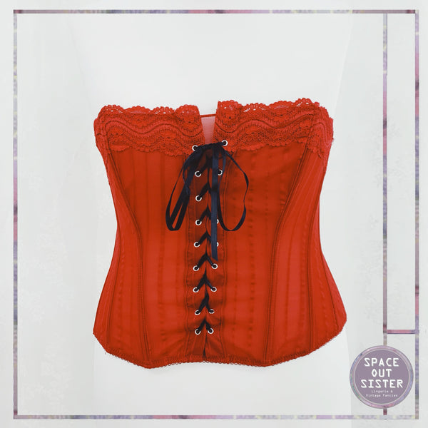 1990s Red Corset