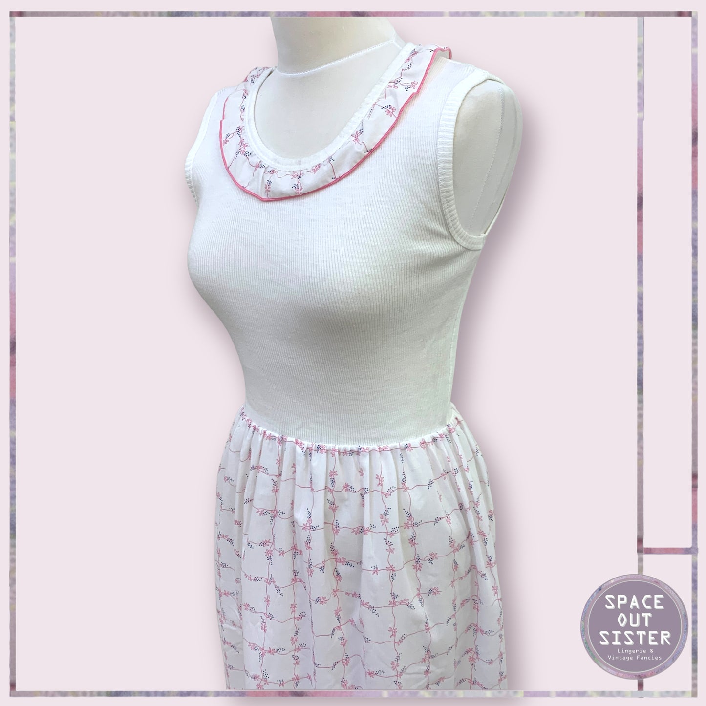 Vintage Cotton Knit Nightdress