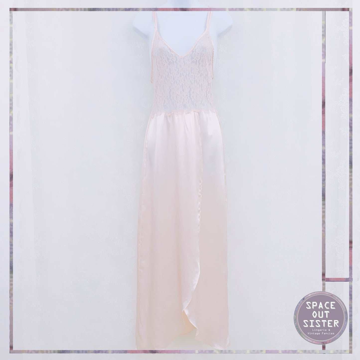 1980s Jessica Lynn Nightgown & Bed Jacket Set
