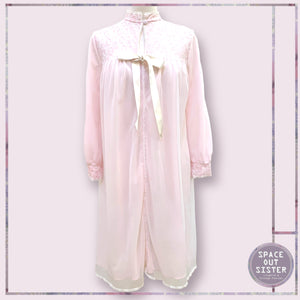 Circa 1950s Chiffon Bow Nightdress