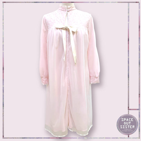 Circa 1950s Chiffon Bow Nightdress