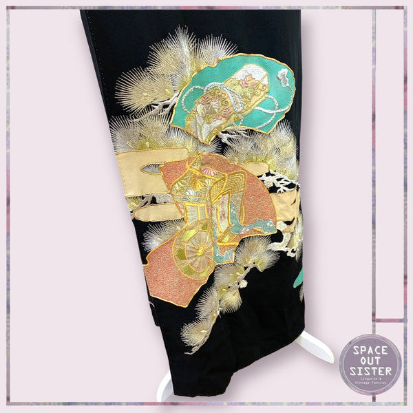 Vintage Sparkle Motif Kimono