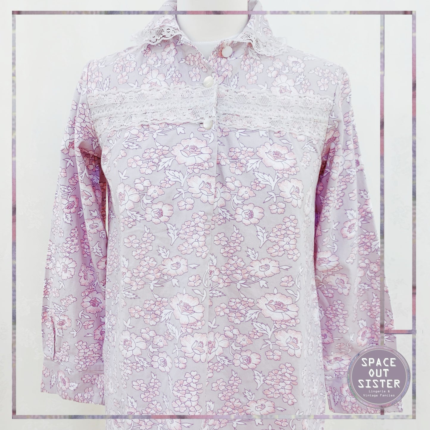 Vintage Mauve Nightdress