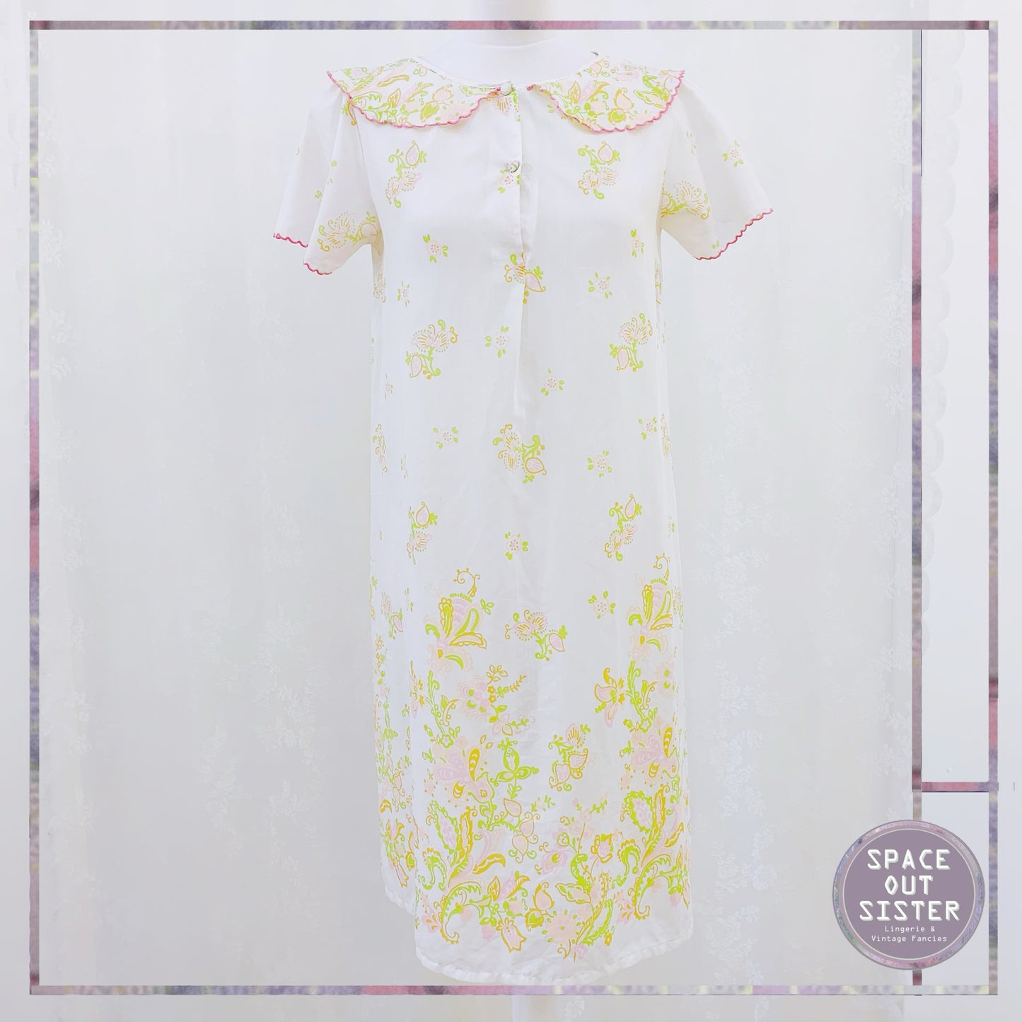 Vintage French Linae Nightdress