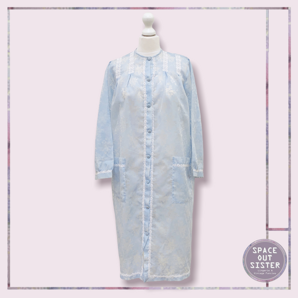 Vintage Cotton Blue Housecoat