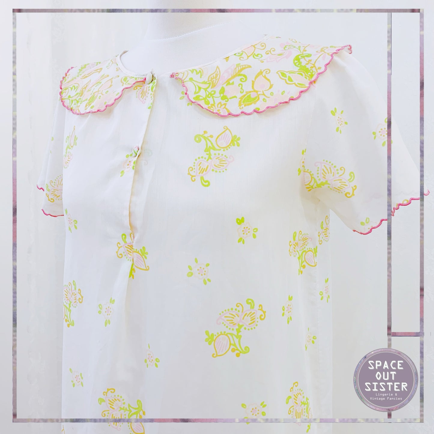 Vintage French Linae Nightdress