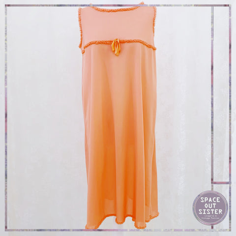 Vintage Josselyne Tangerine Nightdress