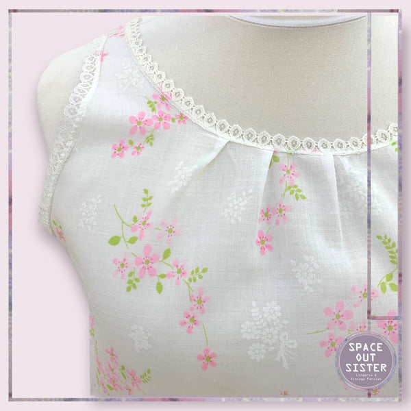 O So Sweet Pink Green Floral Nightdress