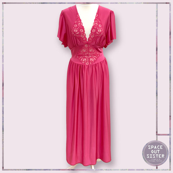 Vintage Magenta Nightdress