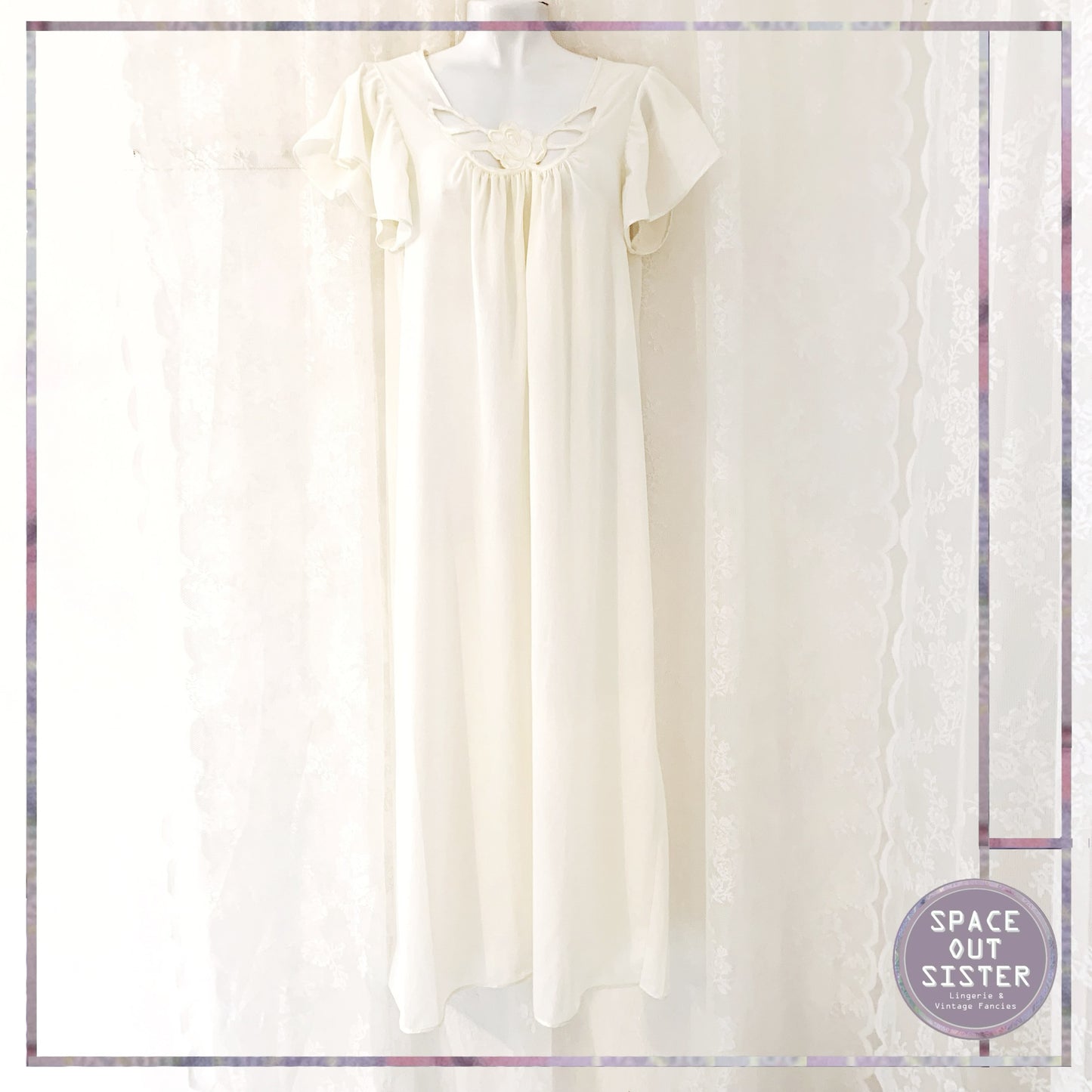 Vintage 1980s French Nouvelles Nightdress