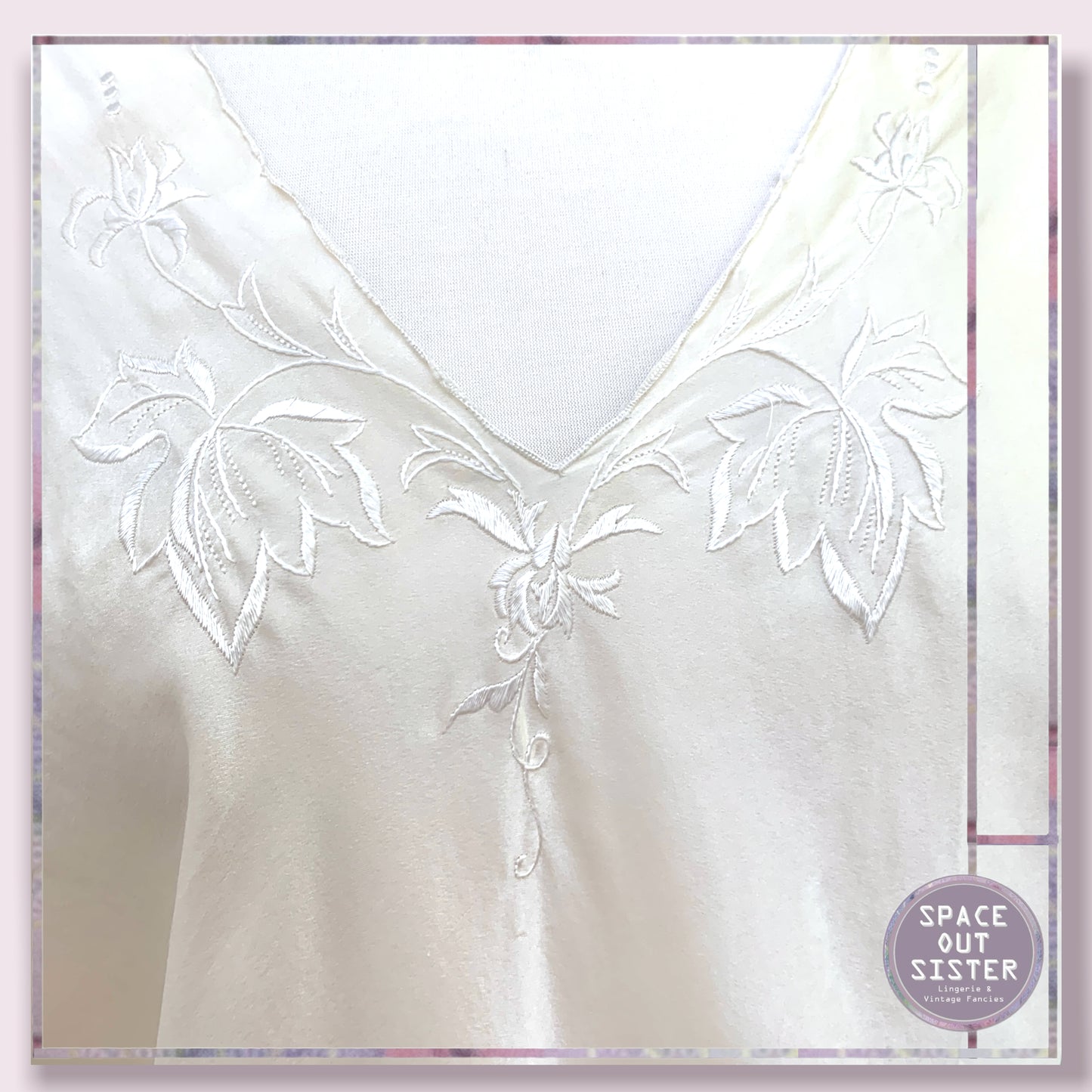 Vintage Silk Ivory Chemise